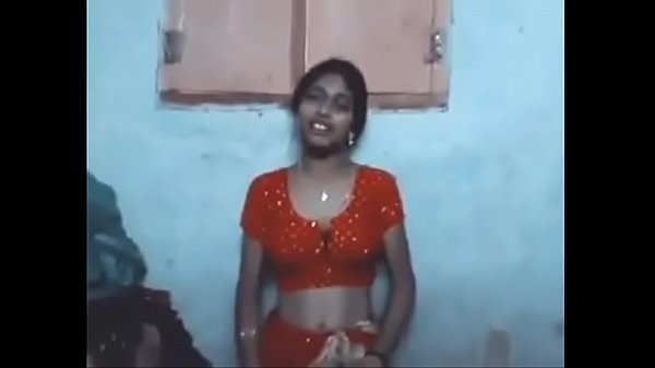 Indian Village wife in saree enjoying with husband